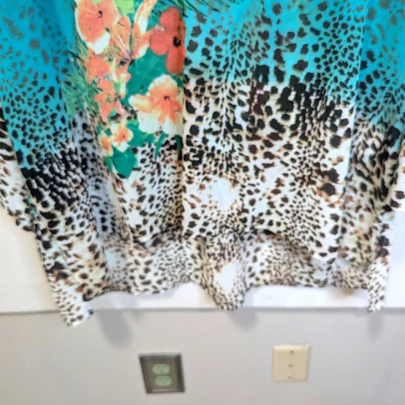 Soft Surrounding's Vibrant Floral and Animal Print Tunic - Picture 6 of 6